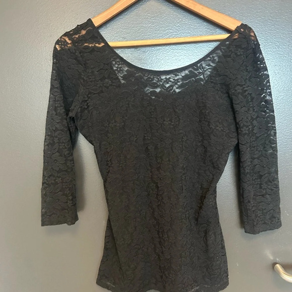 Guess  lace top corset look size S good used condition - Picture 2 of 7